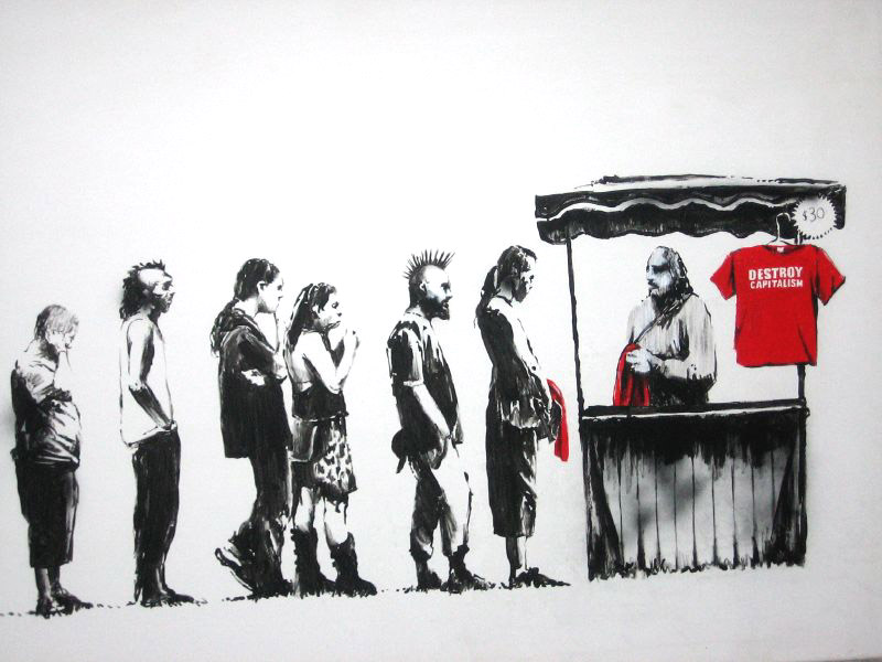 banksy destroy capitalism