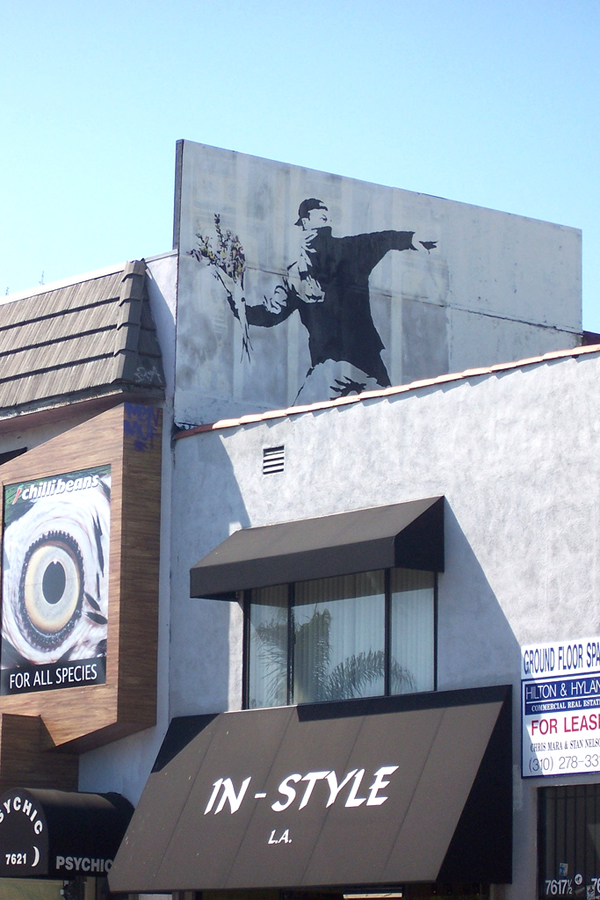 banksy flower