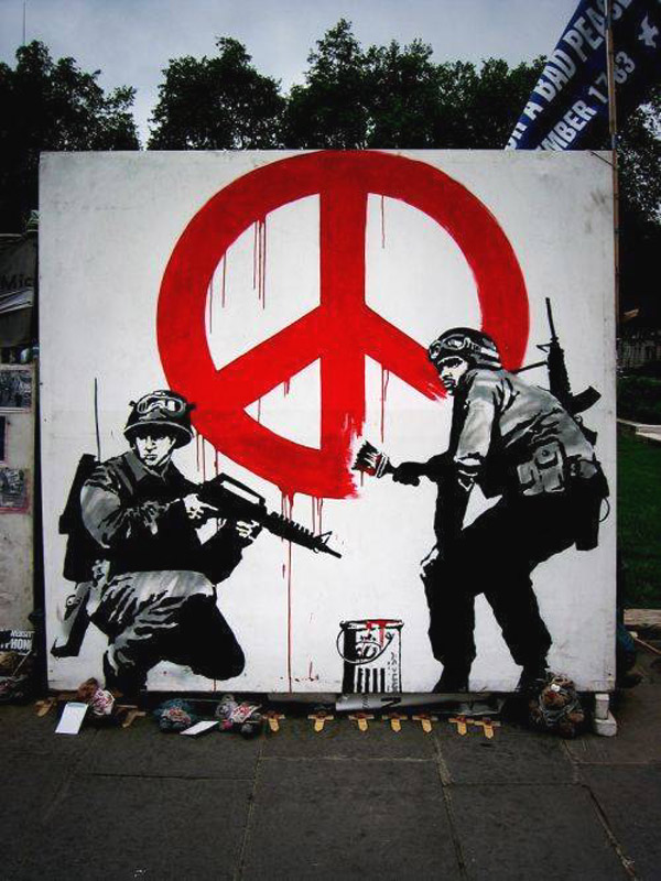 banksy peace